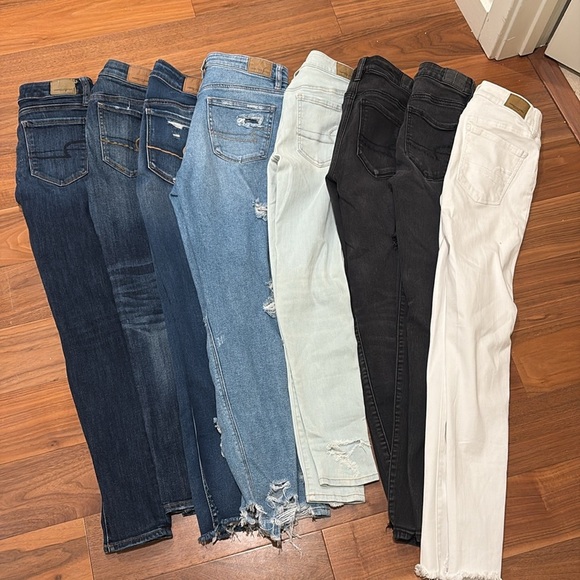 American Eagle Outfitters Women's Skinny Jeggings Lot of 8 Pairs in Size 2 - Picture 5 of 10